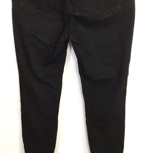 L'AGENCE Womens Margot Skinny Jeans Denim Mid Rise Zipper Details Black Size 27 - Picture 14 of 16